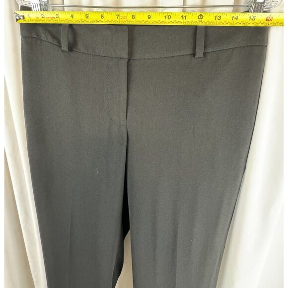 Ann Taylor LOFT Julie Fit Crepe Trousers Black  6 T Dark Academia Witchy  66-41 - Picture 10 of 15